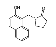 1-[(2-hydroxynaphthalen-1-yl)methyl]pyrrolidin-2-one结构式