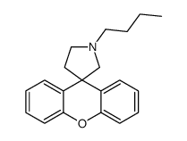 1-butylspiro[pyrrolidine-3,9'-xanthene]结构式