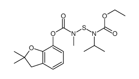 ethyl N-[(2,2-dimethyl-3H-1-benzofuran-7-yl)oxycarbonyl-methylamino]sulfanyl-N-propan-2-ylcarbamate Structure