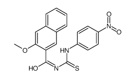 3-methoxy-N-[(4-nitrophenyl)carbamothioyl]naphthalene-2-carboxamide Structure