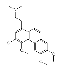N,N-dimethyl-2-(3,4,6,7-tetramethoxyphenanthren-1-yl)ethanamine结构式