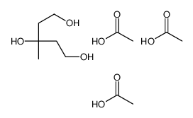 acetic acid,3-methylpentane-1,3,5-triol Structure