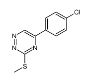 5-(p-Chlorophenyl)-3-methylthio-1,2,4-triazine结构式