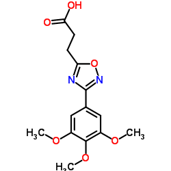 3-[3-(3,4,5-Trimethoxyphenyl)-1,2,4-oxadiazol-5-yl]propanoic acid Structure