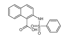 2-(benzenesulfonamido)naphthalene-1-carboxylic acid Structure