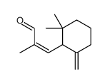 (E)-3-(2,2-dimethyl-6-methylidenecyclohexyl)-2-methylprop-2-enal结构式