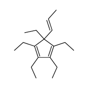 pentaethyl-5-(1-propenyl)-1,3-cyclopentadiene Structure