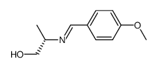 (S)-N-(p-Methoxybenzylidene)-2-amino-1-propanol结构式