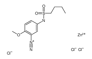 5-[(butylsulphonyl)amino]-2-methoxybenzenediazonium chloride, compound with zinc chloride Structure