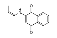 1,4-Naphthalenedione, 2-[(1E)-1-propenylamino]- (9CI)结构式