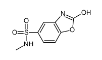 2,3-dihydro-N-methyl-2-oxobenzoxazole-5-sulphonamide结构式
