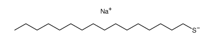 sodium n-hexadecylthiolate结构式