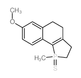 7-methoxy-1-methyl-1-sulfanylidene-2,3,4,5-tetrahydrobenzo[g]phosphindole结构式