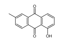 1-hydroxy-6-methylanthracene-9,10-dione结构式