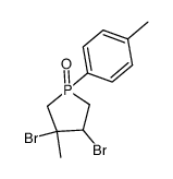 3,4-dibromo-3-methyl-1-(p-tolyl)phospholane 1-oxide结构式
