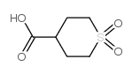 四氢-2H-硫代吡喃-4-羧酸-1,1-二氧化物结构式