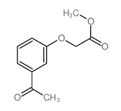 Acetic acid,2-(3-acetylphenoxy)-, methyl ester结构式