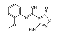 1,2,5-Oxadiazole-3-carboxamide,4-amino-N-(2-methoxyphenyl)-,2-oxide(9CI)结构式