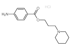 1-Piperidinepropanol,1-(4-aminobenzoate), hydrochloride (1:1) picture