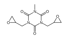 1-methyl-3,5-bis(oxiran-2-ylmethyl)-1,3,5-triazinane-2,4,6-trione Structure