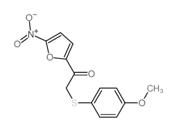 2-(4-methoxyphenyl)sulfanyl-1-(5-nitro-2-furyl)ethanone structure