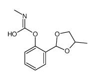 [2-(4-methyl-1,3-dioxolan-2-yl)phenyl] N-methylcarbamate结构式