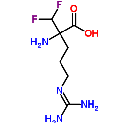 N5-(Diaminomethylene)-2-(difluoromethyl)ornithine结构式