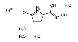 iron(3+),N-oxido-5-oxopyrrolidine-2-carboxamide,tetrahydrate结构式