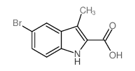 5-Bromo-3-methyl-1H-indole-2-carboxylic acid structure