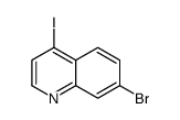 7-溴-4-碘喹啉结构式