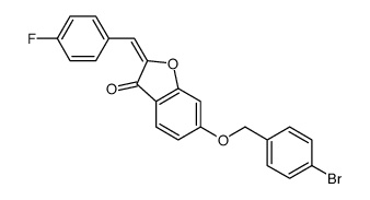 6-[(4-bromophenyl)methoxy]-2-[(4-fluorophenyl)methylidene]-1-benzofuran-3-one Structure