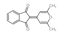 2-(2,6-dimethylpyran-4-ylidene)indene-1,3-dione Structure