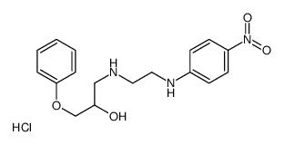 1-[2-(4-nitroanilino)ethylamino]-3-phenoxypropan-2-ol,hydrochloride结构式