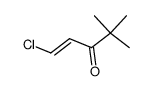 E-2-chlorovinyl t-butyl ketone Structure