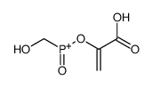 1-carboxyethenoxy-(hydroxymethyl)-oxophosphanium结构式