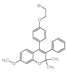 4-(4-(2-Bromoethoxy)phenyl)-7-methoxy-2,2-dimethyl-3-phenyl-2H-1-benzopyran picture
