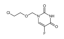 1-(2'-chloroethoxy)methyl-5-fluorouracil结构式