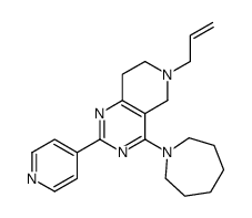 4-(azepan-1-yl)-6-prop-2-enyl-2-pyridin-4-yl-7,8-dihydro-5H-pyrido[4,3-d]pyrimidine结构式