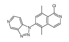 1-(1-chloro-5,8-dimethylisoquinolin-6-yl)-1H-v-triazolo[4,5-c]pyridine Structure
