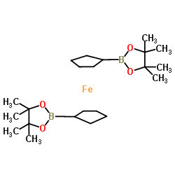 1,1'-Bis(4,4,5,5-tetramethyl-1,3,2-dioxaborolan-2-yl)ferrocene structure