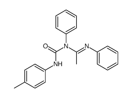 1-Phenyl-1-[1-(phenylimino)ethyl]-3-(p-tolyl)urea Structure