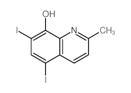 8-Quinolinol,5,7-diiodo-2-methyl- structure