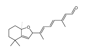(+-)(5Ξ,8Ξ)-5,8-epoxy-5,8-dihydro-all-trans-retinal结构式