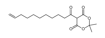 2,2-dimethyl-5-(undec-10-enoyl)-1,3-dioxane-4,6-dione Structure