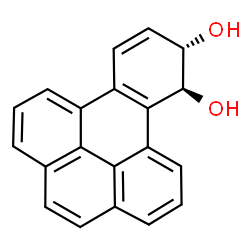 9,10-Dihydrobenzo(e)pyrene-9,10-diol trans-(+-)-结构式