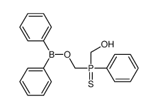 [diphenylboranyloxymethyl(phenyl)phosphinothioyl]methanol Structure