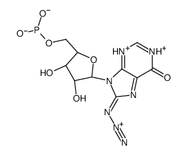 8-azidoinosine 5'-monophosphate Structure
