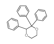 1,4-Dioxane,2,2,3-triphenyl-结构式