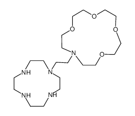 1-(2-ethyl-aza-15-crown-5)-1,4,7,10-tetraazacyclododecane结构式
