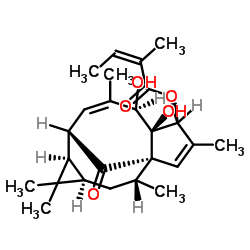 20-脱氧巨大戟醇3-当归酸酯结构式
